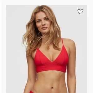 EUC H AND M TRIANGLE BIKINI TOP/BRAZILIAN BOTTOM